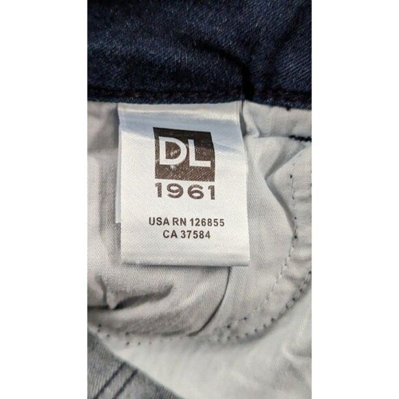 DL1961 Womens Size 24 Blue Florence Instasculp Mid Rise Denim Cropped Jeans - Picture 8 of 9